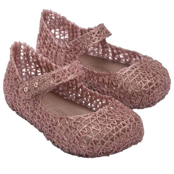 Imagem de Sapatilha Mini Melissa Campana Papel bb Rose Glitter