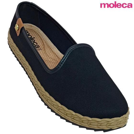 Imagem de Sapatilha Moleca Alpargata Camurça Flex Feminina Slip On