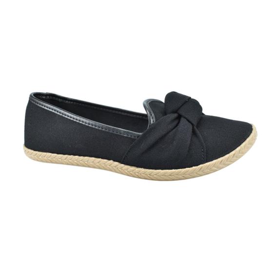 Imagem de Sapatilha Moleca Lona Sider Preto Feminino Confortavel