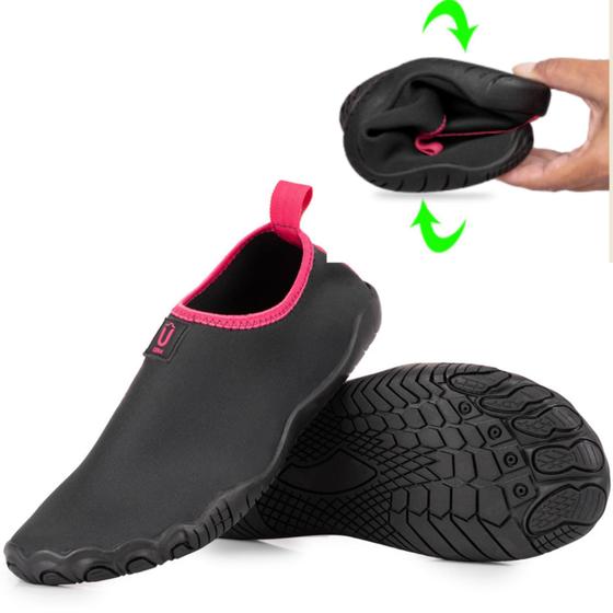 Sapatilha Neoprene Aquática Pesca Trilha Cachoeira Hibrida Calce Facil Tenis Meia Menor preço em Sapatilha Neoprene Aquática Pesca Trilha Cachoeira Hibrida Calce Facil Tenis Meia