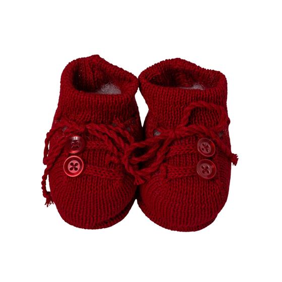 Imagem de Sapatinho bebê 2 botões - Vermelho