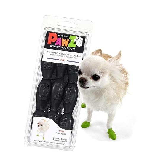 Imagem de Sapatinho Para Pet Cachorro Pawz Bota Preta Tam Pppp - 4Un