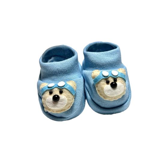 Imagem de Sapatinho Tipo Pantufa para Bebe no tema de Ursinho 