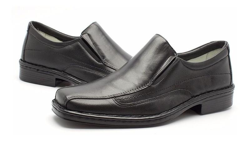 Sapato Antistress Sapatênis Ortopédico Conforto Social Couro Menor preço em Sapato Antistress Sapatênis Ortopédico Conforto Social Couro