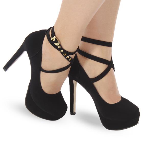 Salto Fino Sapato De Salto Meia Pata Sandália Salto Fino Meia Pata