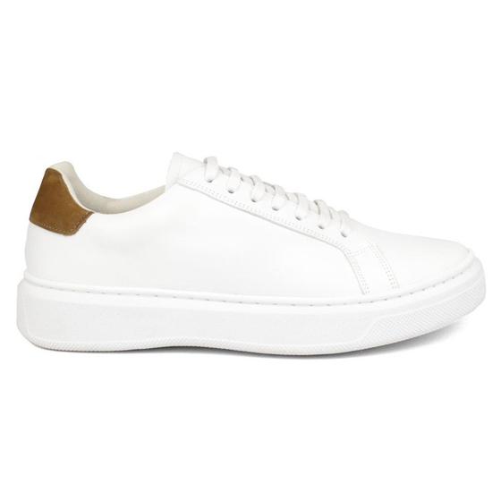 Imagem de Sapato Casual Masculino de Couro Branco Torino 17006