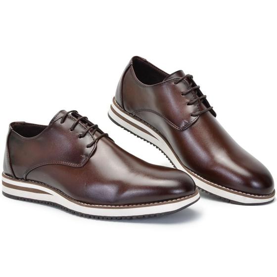 Sapato Casual Masculino Derby Oxford De Amarrar Super Macio e Leve Menor preço em Sapato Casual Masculino Derby Oxford De Amarrar Super Macio e Leve