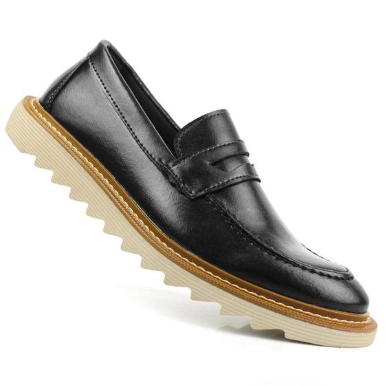 Imagem de Sapato Casual Masculino Mocassim Loafer Sola Tratorada 2023