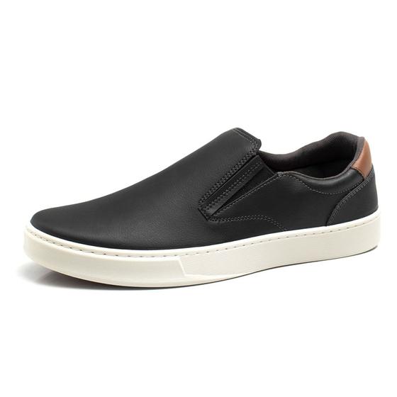 Imagem de  Sapato Casual Masculino Sapatenis Slip On Preto