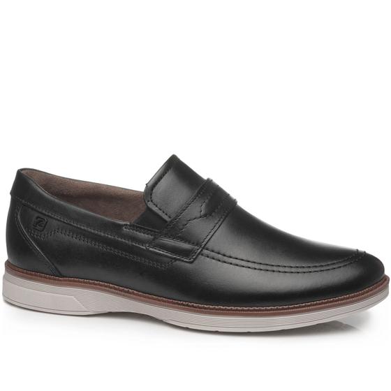 Imagem de Sapato Casual Pegada Masculino em Couro Preto 126704-01