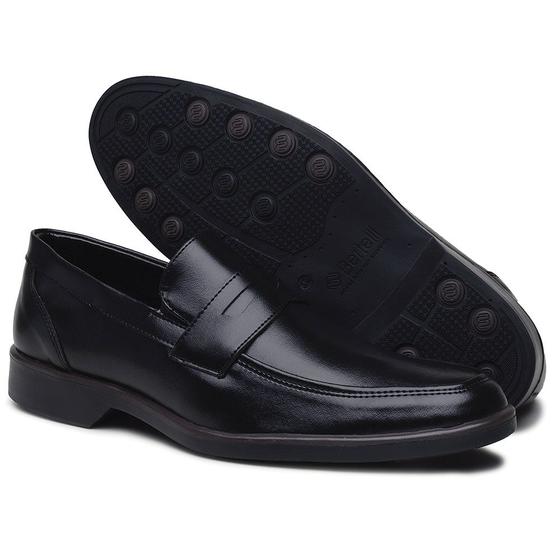 Imagem de Sapato Casual Sapataria Bertelli Liso com Elastico Gravata e Bico Redondo