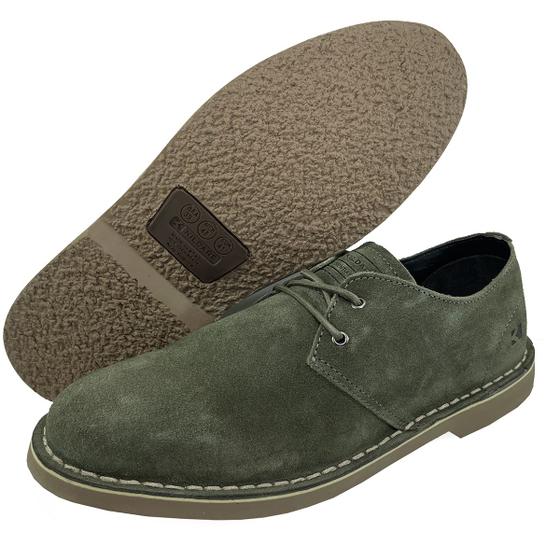 Imagem de Sapato Couro Kildare Essentials Camurça Masculino - Musgo