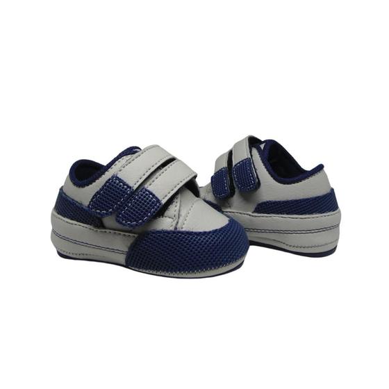 Imagem de Sapato de Bebe Tenis Casual Masculino Infantil Fecho Fácil Menino Manozinhos Baby Ref.101