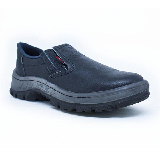 Imagem de Sapato de Segurança de Elástico com Biqueira de PVC e Solado Bidensidade - Crival CP088LS