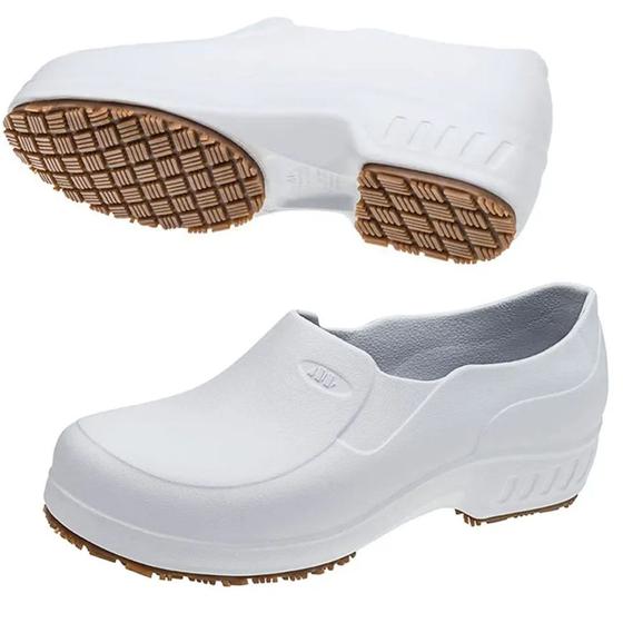 Sapato de Segurança Ocupacional Antiderrapante Branco Flex Clean ...