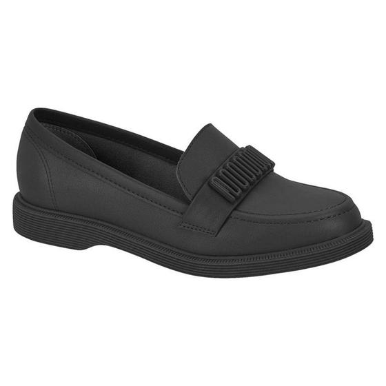 Imagem de Sapato Fem Moleca Mocassim Oxford Napa Preto 5666.106