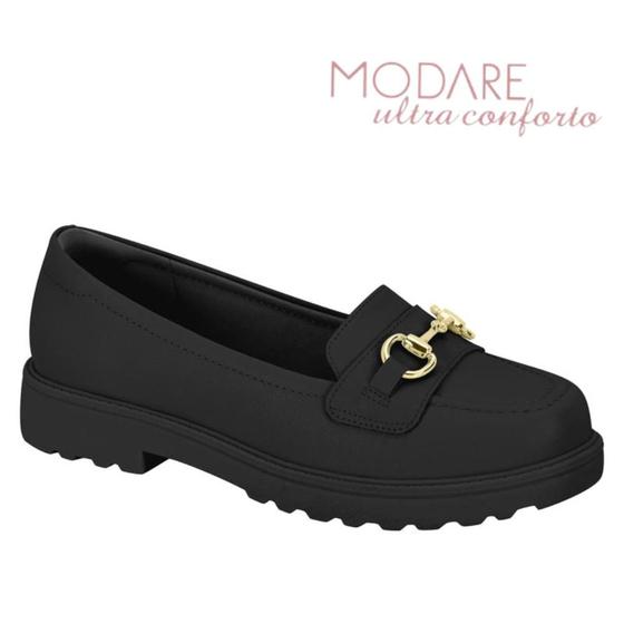 Imagem de Sapato Feminino Mocassim Oxford Modare Original Ultraconforto Esporão Fascite Plantar Loafer