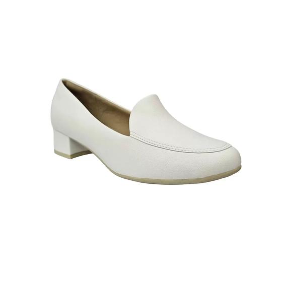 Imagem de Sapato Feminino Piccadilly Slipper 140105 Salto Médio Branco