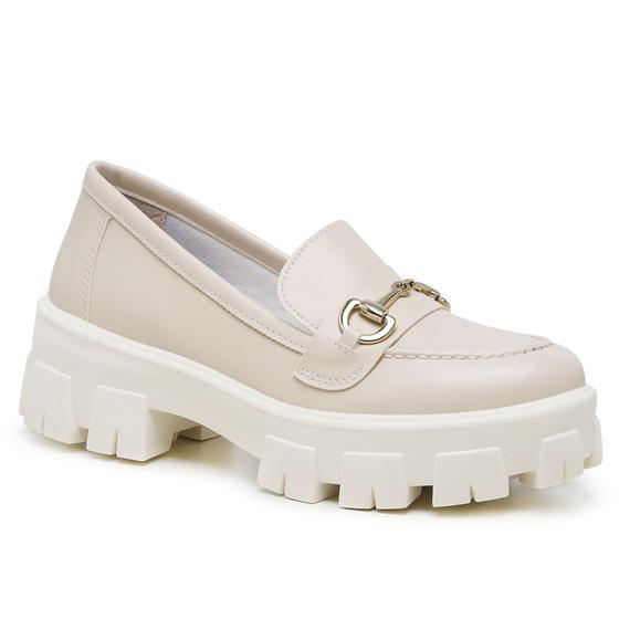 Imagem de Sapato Feminino Plataforma Mocassim Estilo Oxford Soft