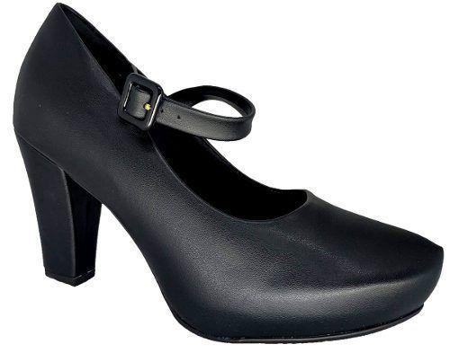 Imagem de Sapato Feminino Salto Alto Boneca Preto Piccadilly 693015