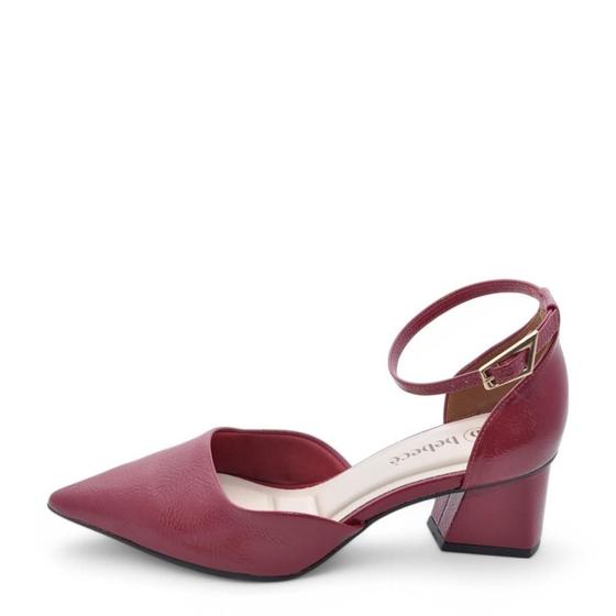 Sapato Feminino Salto Bebecê Baixo REF: T3838-542 VERNIZ SMASH