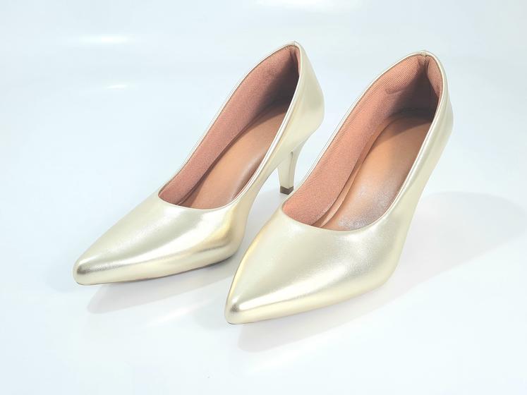 Sapato feminino scarpin confort luxo salto fino baixo Menor preço em Sapato feminino scarpin confort luxo salto fino baixo