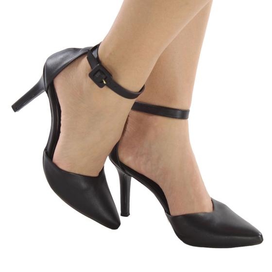 Imagem de Sapato feminino scarpin salto fino preto er0093