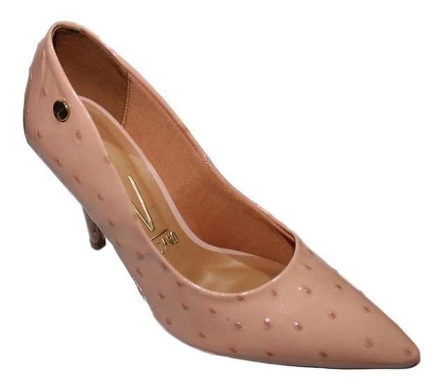 Imagem de Sapato Feminino Scarpin Vizzano Salto Alto Bico Fino 1184101 Rosa Verniz 34