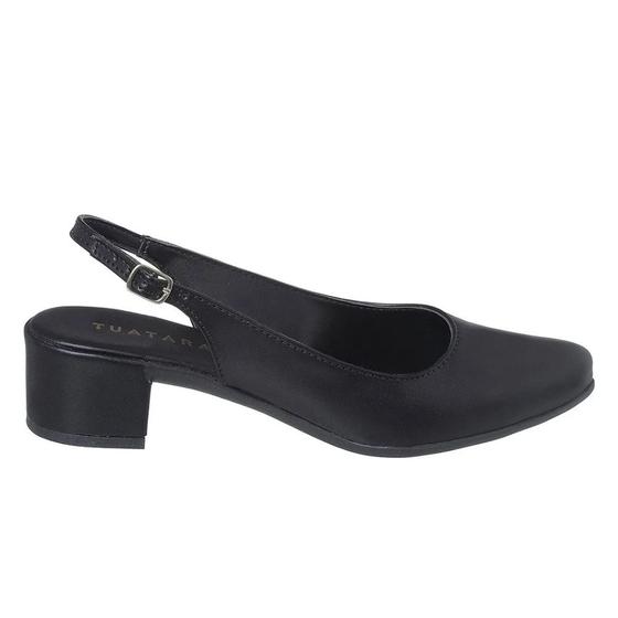 Imagem de Sapato Feminino Slingback Scarpan Aberto Mule Salto Grosso