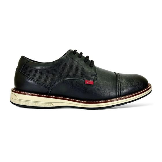 Imagem de Sapato Ferracini Masculino Kingston Couro Preto 6151-675G