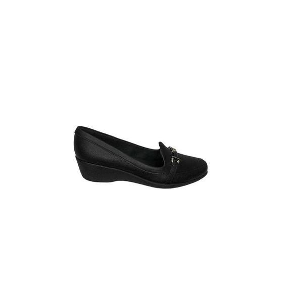 Imagem de Sapato Loafer Feminino Casual Salto Anabela Médio Confortável Piccadilly Ref: 143215