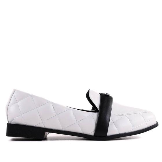 Imagem de Sapato Loafer Feminino Dumond 4118749 Branco/Preto