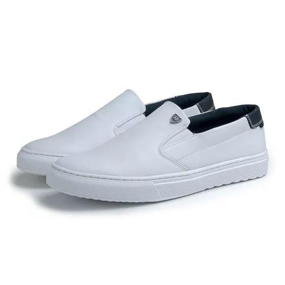 Imagem de Sapato Masculino Iate Slip On DIfranca 07342-3519 - Branco