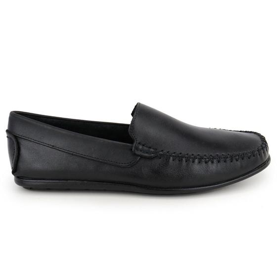 Mocassim Masculino De Couro Genuíno - Conforto Para Caminhada E Direção Sem Cadarço