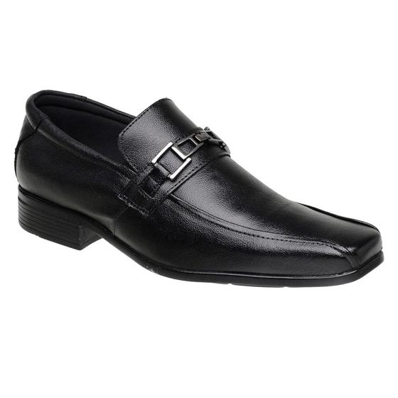 Imagem de Sapato Masculino Social Sem Cadarço Fivela Couro Legitimo