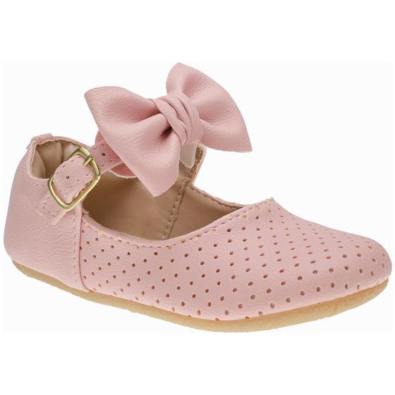 Sapato Menina Infantil Boneca Furadinho com Laço - Kitcolt - Sapato ...