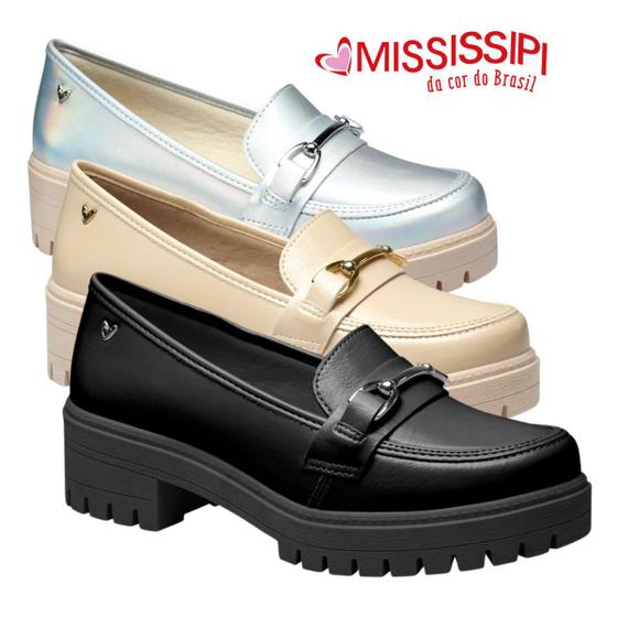 Imagem de Sapato Mississipi Mocassim Oxford Original Feminina Casual Elegante Conforto Fashion Dia A Dia Lancamento Estilo