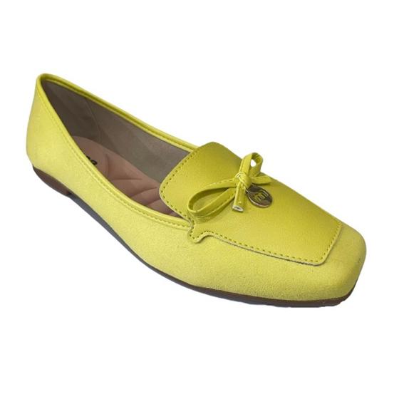 Imagem de Sapato Mocassim Feminino Casual Camurça com Lacinho Moleca 5737.203