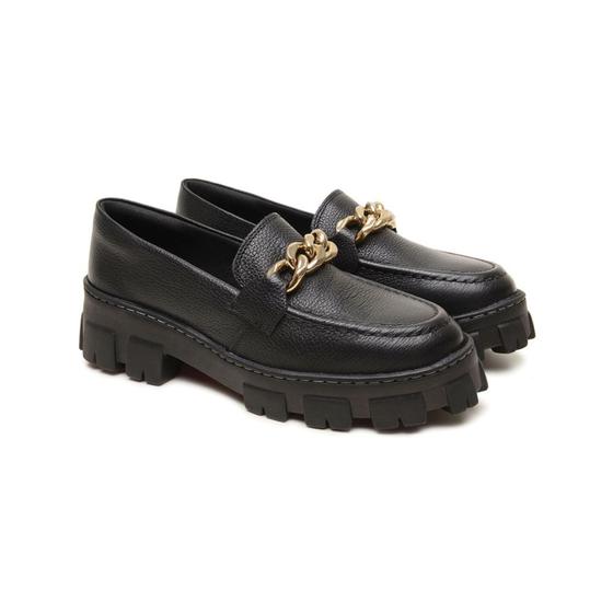 Imagem de sapato mocassim feminino plataforma salto tratorado oxford  casual confortavel 33 ao 40