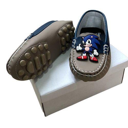 Imagem de Sapato Mocassim Infantil Sonic Luxo Envio Imediato