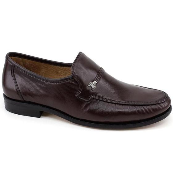 Imagem de Sapato Mocassim Jacometti 001 Masculino Couro Carneiro