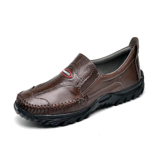 Imagem de Sapato Mocassim Masculino Couro Macio Resistente Conforto