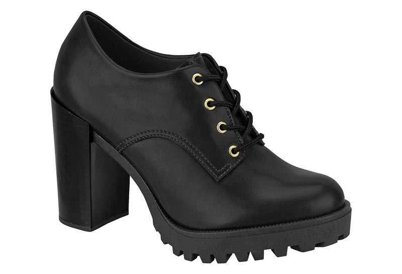 Imagem de Sapato Moleca Oxford Feminina Salto Alto Conforto 5713101