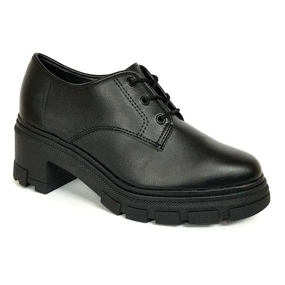 Imagem de Sapato Moleca Oxford Salto Tratorado 5777.102 Preto