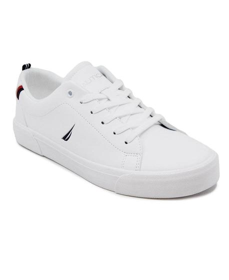 Imagem de Sapato Nautica Graves Fashion Sneaker para homens branco/azul marinho 13US