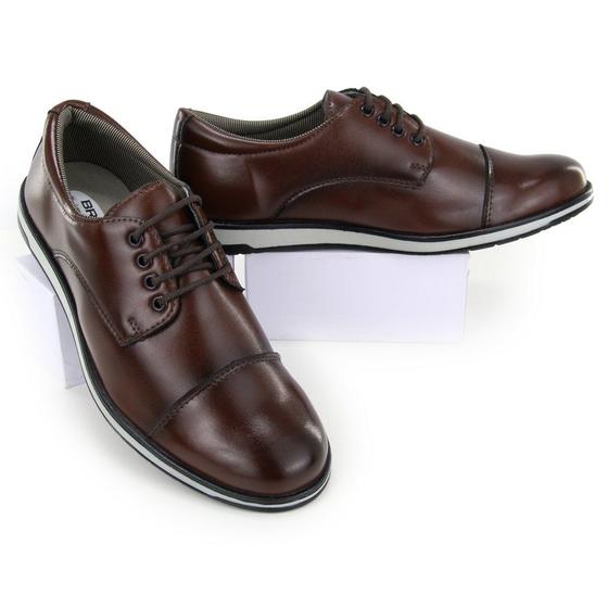 Imagem de Sapato Oxford Casual Masculino Brogue Premium Italiano PU Confort