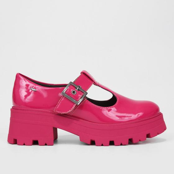 Salto Médio Oxford Sapato Salto Oxford Moleca Oxford Preto Com