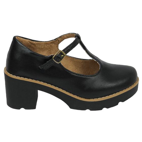 Imagem de Sapato Oxford Estilo Boneca Feminino Confort Tratorado