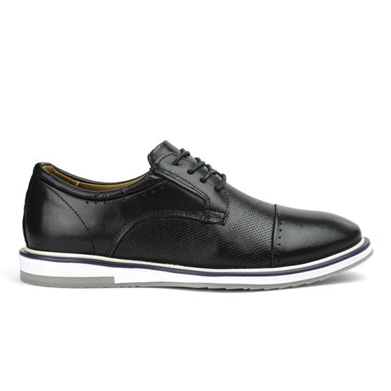 Imagem de Sapato Oxford FG Esporte Fino Em Couro Nobre Preto