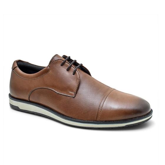 Imagem de Sapato Oxford Mocassim Classico Masculino Elegante Cadarço Couro Legitimo Whisk 5332